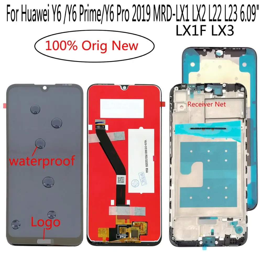 

Shyueda Новинка 6,09 дюйма для Huawei Y6/Y6 Prime/Y6 Pro 2019 MRD-LX1 LX1F LX2 L22 L23 ЖК-дисплей сенсорный экран