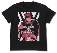 darling in the franxx zero two character black t shirt cospa t shirts
