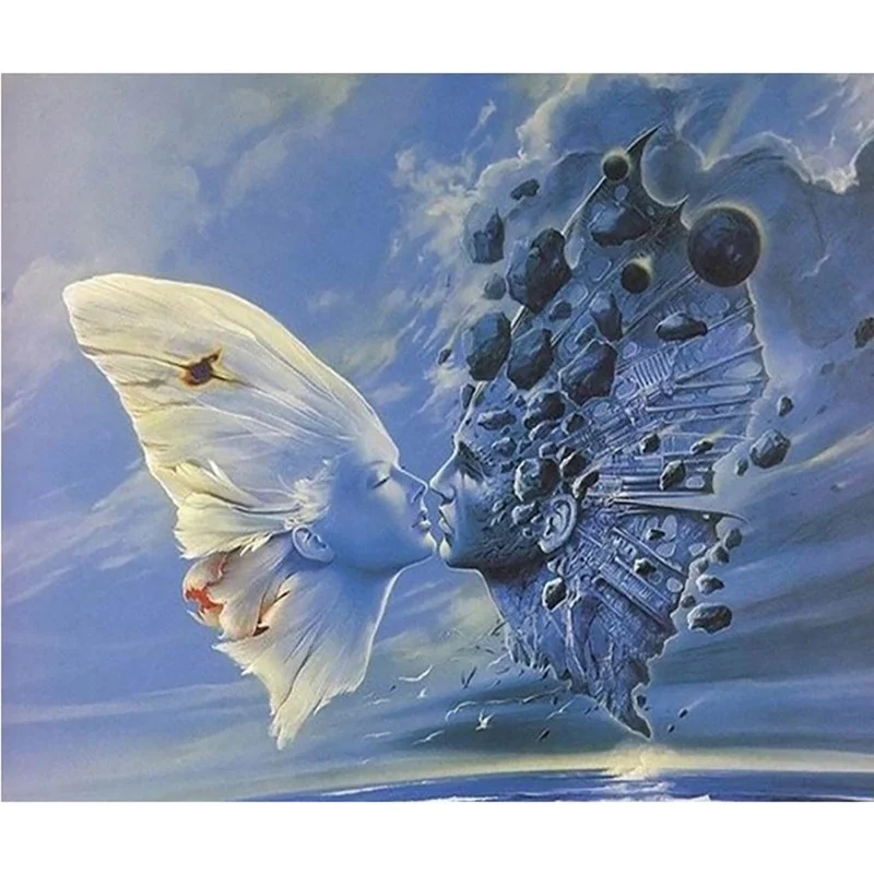 

5D DIY Full Square Round Resin Diamond Painting Face The Butterfly Cross Stitch Embroidery Mosaic Wall Home Decoration