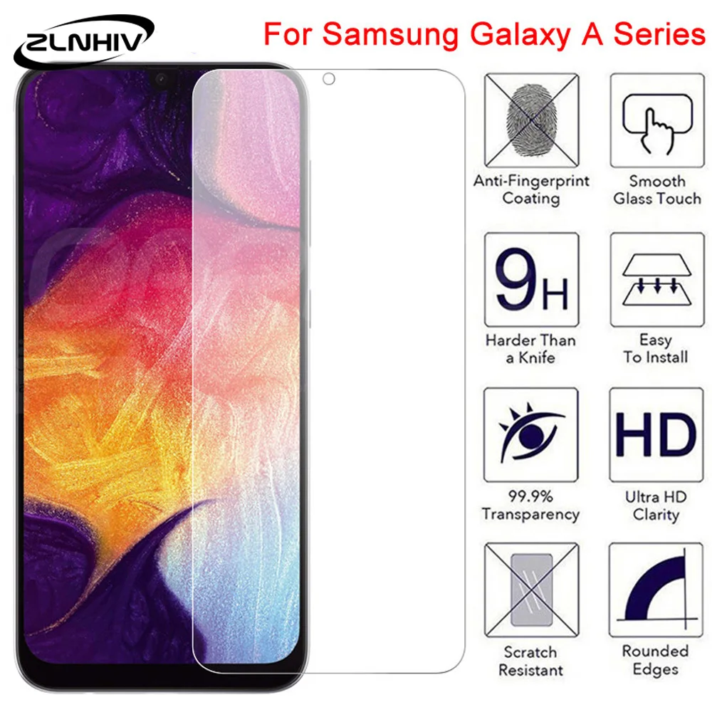 Zlnвич для samsaung galaxy A10 A20 A30 A40 A50 A60 A70 защита экрана телефона A80 A90 Закаленное стекло