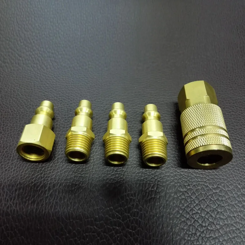 5 шт. набор штекеров для быстрой муфты 1/4 NPT Железный соединитель воздушного