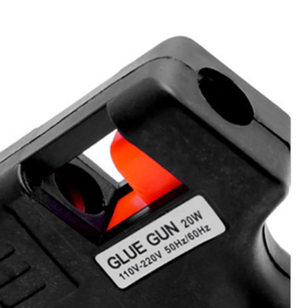 20W EU plug US Melt Glue Gun Industrial Mini Guns Thermo Electric Heat Temperature Tool with 10pcs 7mm x 190mm Stick | Инструменты