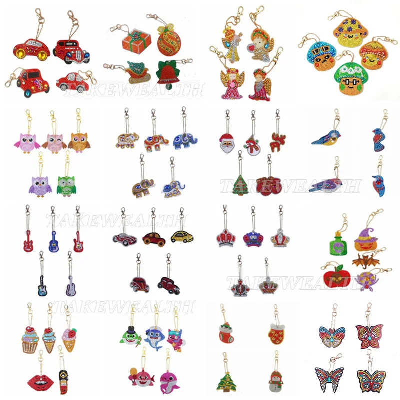 Полностью своими руками особой формы алмазов картина брелки для ключей женская