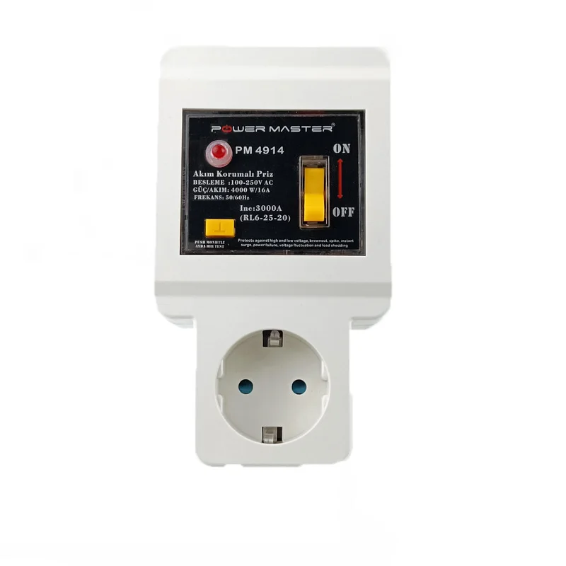 Автоматический переключатель напряжения с защитой от перенапряжения AVS 16A100V-250V