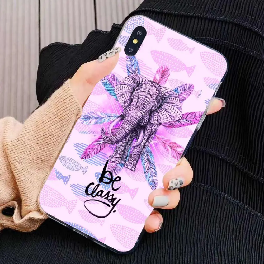 Силиконовый чехол-кошелек Pretty Henna Elephant для ZTE Blade A910 A610 A530 A510 Oneplus One plus 3T 5T 6T 6 7 7T Pro |