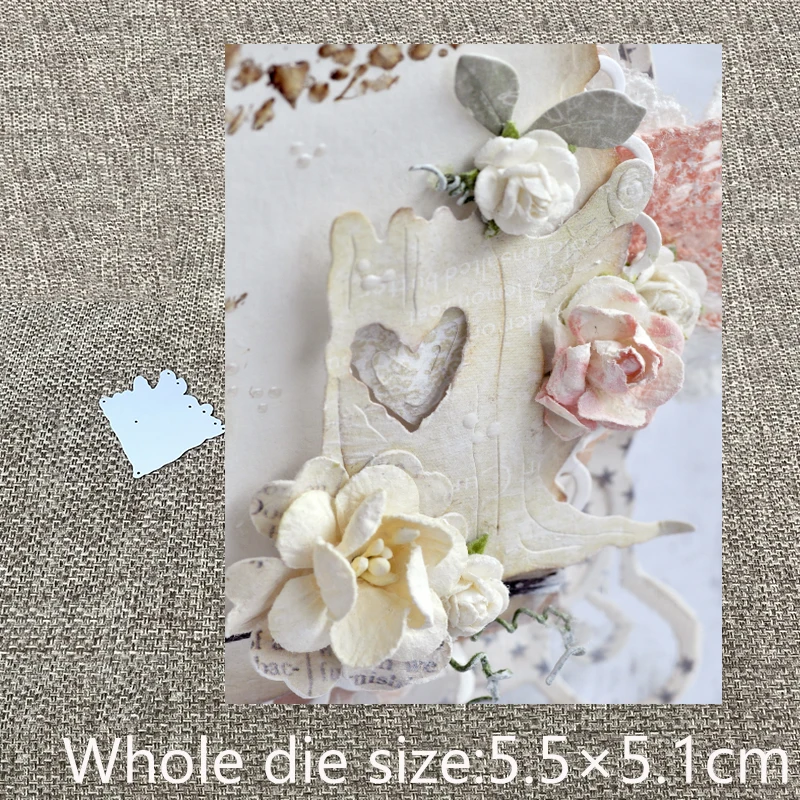 Новый дизайн ремесленный Металл высечки Сердце Дерево пень украшения