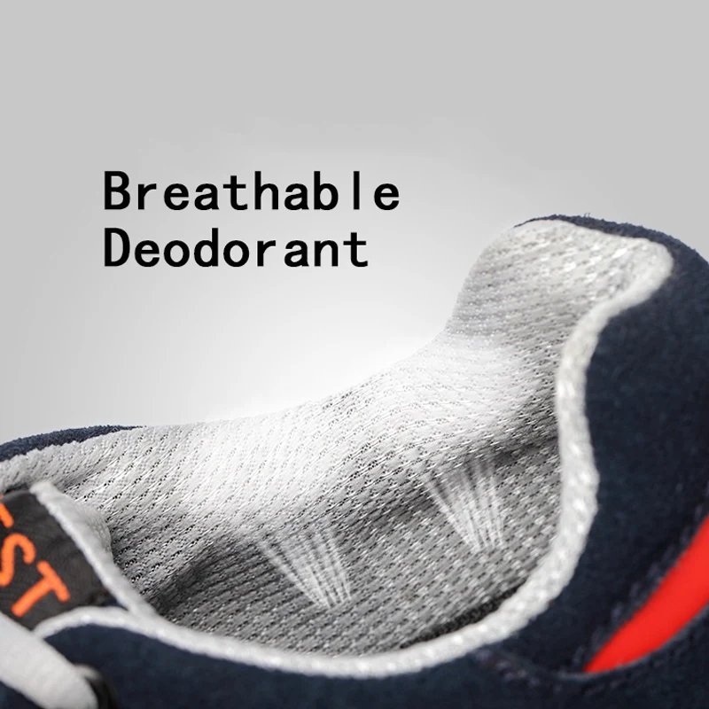 OLOMM/дышащая мужская рабочая обувь ботинки со стальным носком устойчивая к