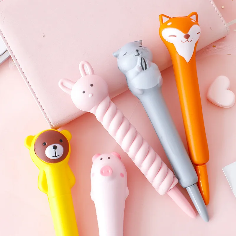 1 шт . пенопласт памяти очень милая гелевая ручка в стиле мультфильма может