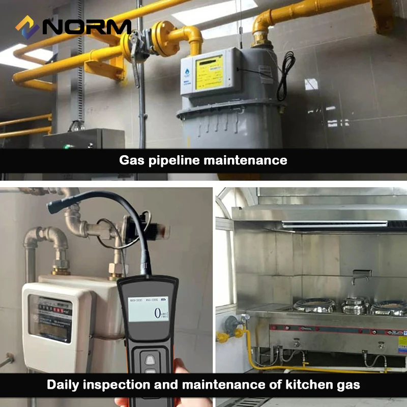 Детектор Утечки Газа с автоматической сигнализацией Norm для газа метана