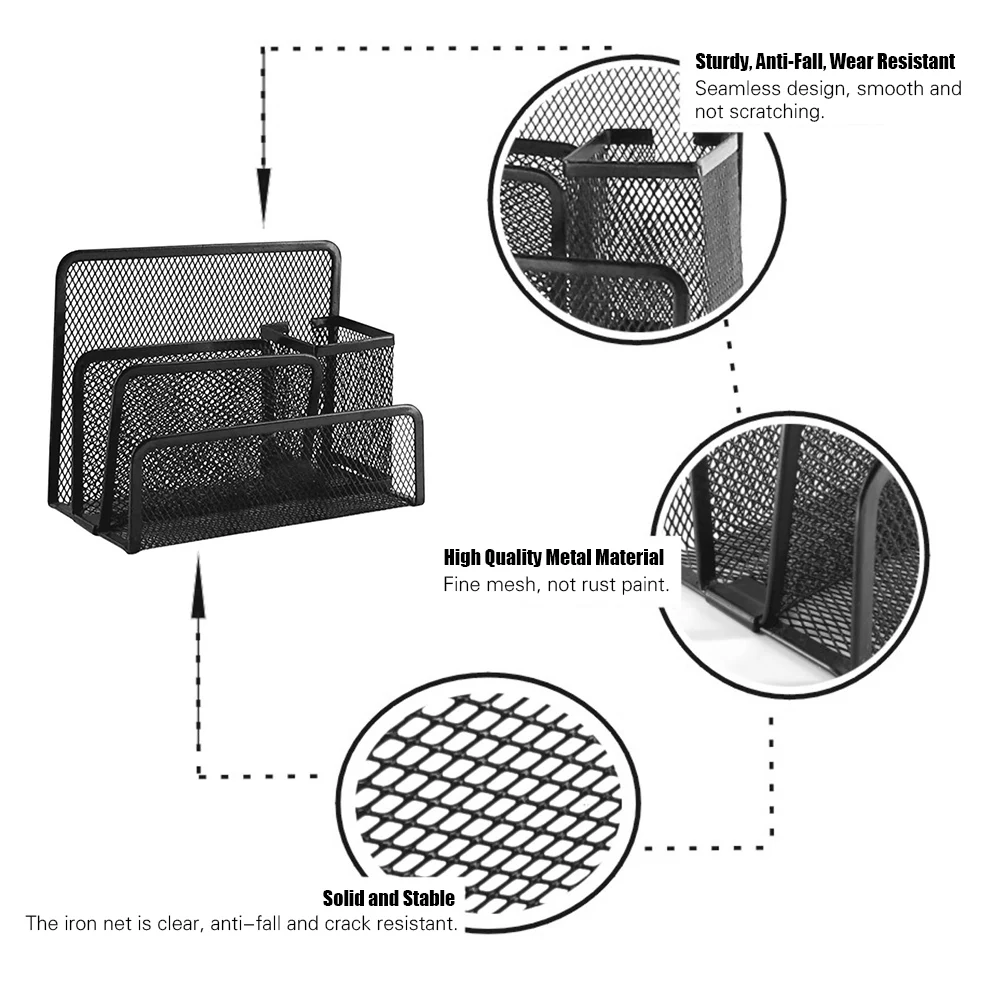 Практичный сортировщик документов хранилище из металлической сетки Настольный