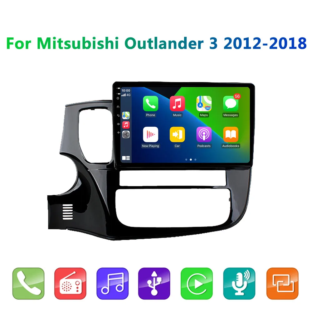 Автомагнитола PEERCE 2din Android 10 0 для Mitsubishi Outlander xl 3 2012-2018 GPS-навигация сабвуфер