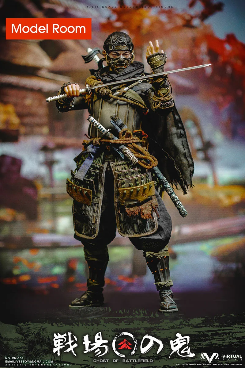 VTSTOYS VM-036 1/6 фигурка Призрака с поля боя модель 12 дюймов японский самурайский