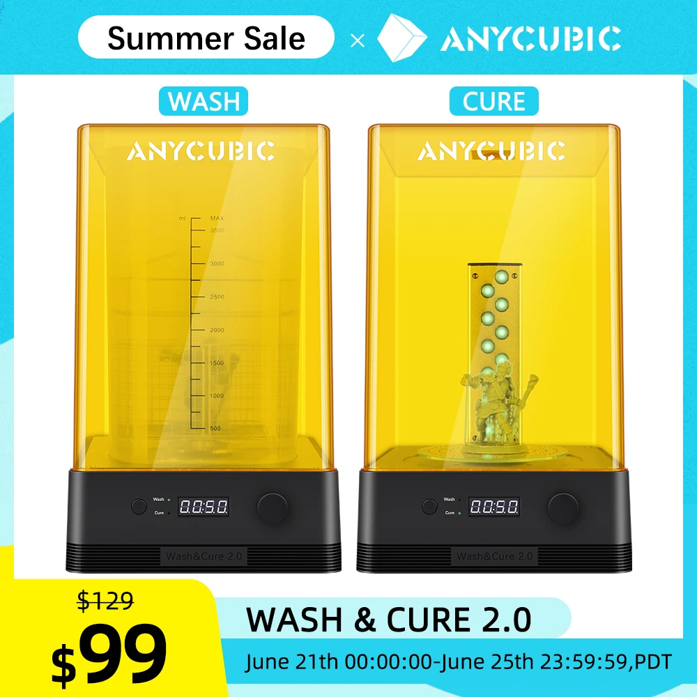 2020 новые ANYCUBIC мыть и аппарат для лечения 2 0 Стиральная модель отверждения в 1 УФ смолы 3d принтера impressora 3d|3D