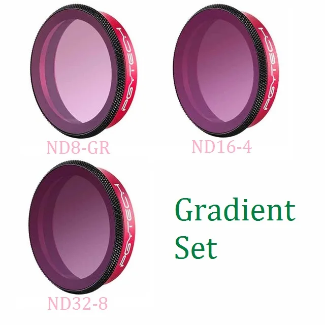 Gradient Set PGYTECH ND CPL градиентный фильтр объектива профессиональная версия для DJI OSMO аксессуары для экшн-камеры - Цвет: Gradient Set