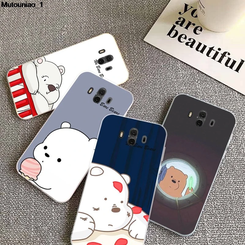 Мягкий силиконовый чехол Bear 3 из ТПУ для Huawei Y3 Y5 Y6 Y9 P Smart Plus 2017 2018 2019|Бамперы| |