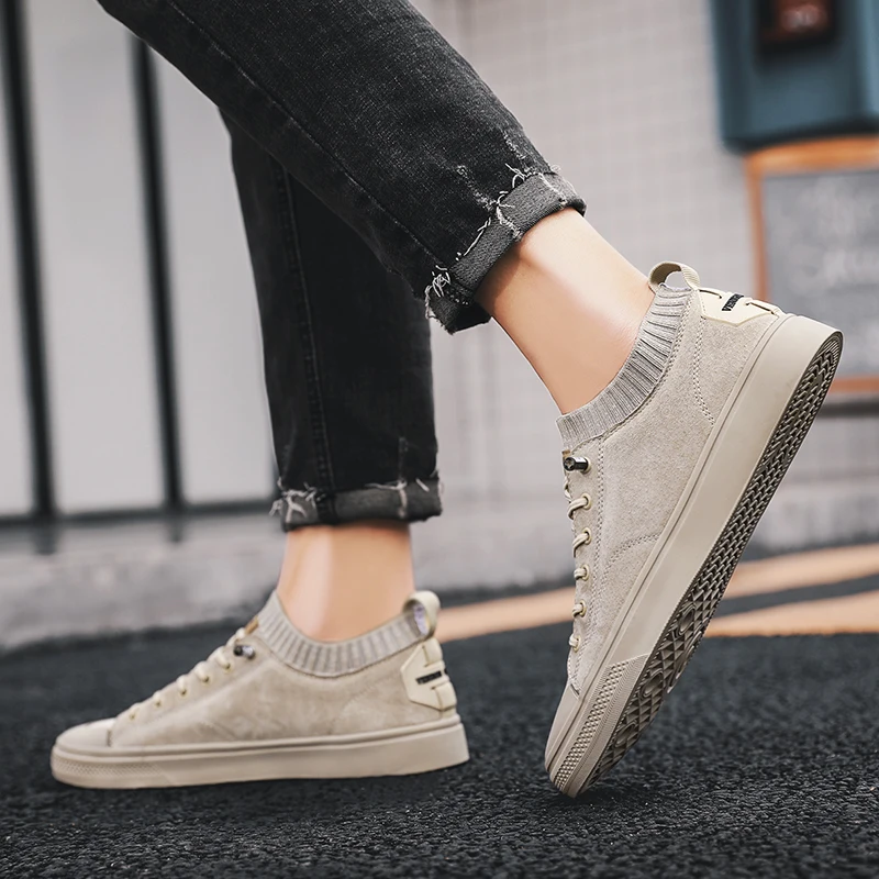 Мужские кроссовки для скейтборда без шнуровки повседневные модные | Спорт и