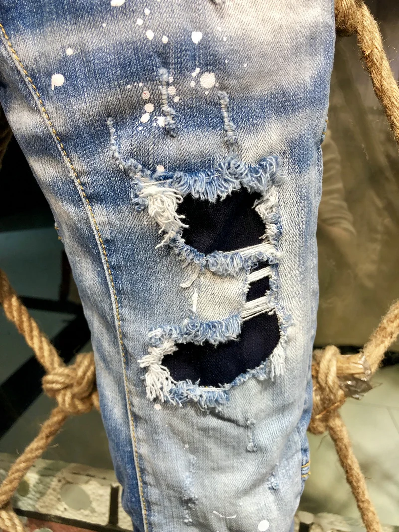 2022FW NEW DSQUARED2 WOMEn/Man Ripped Jeans Biker Jeans Outwear Men Trouser  A220