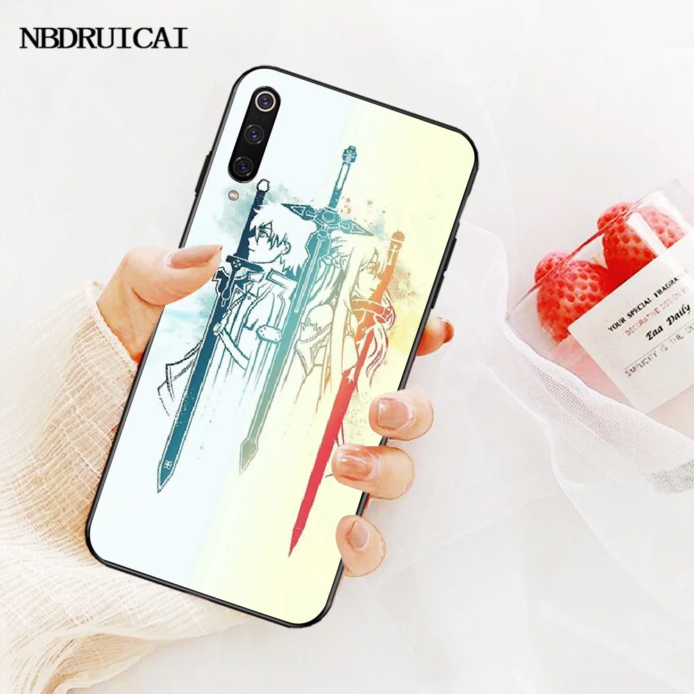 NBDRUICAI Sword Art Online kiito and asuna уникальный дизайн чехол для телефона Redmi Note 8 8A 7 6 6A 5 5A 4 4X 4A