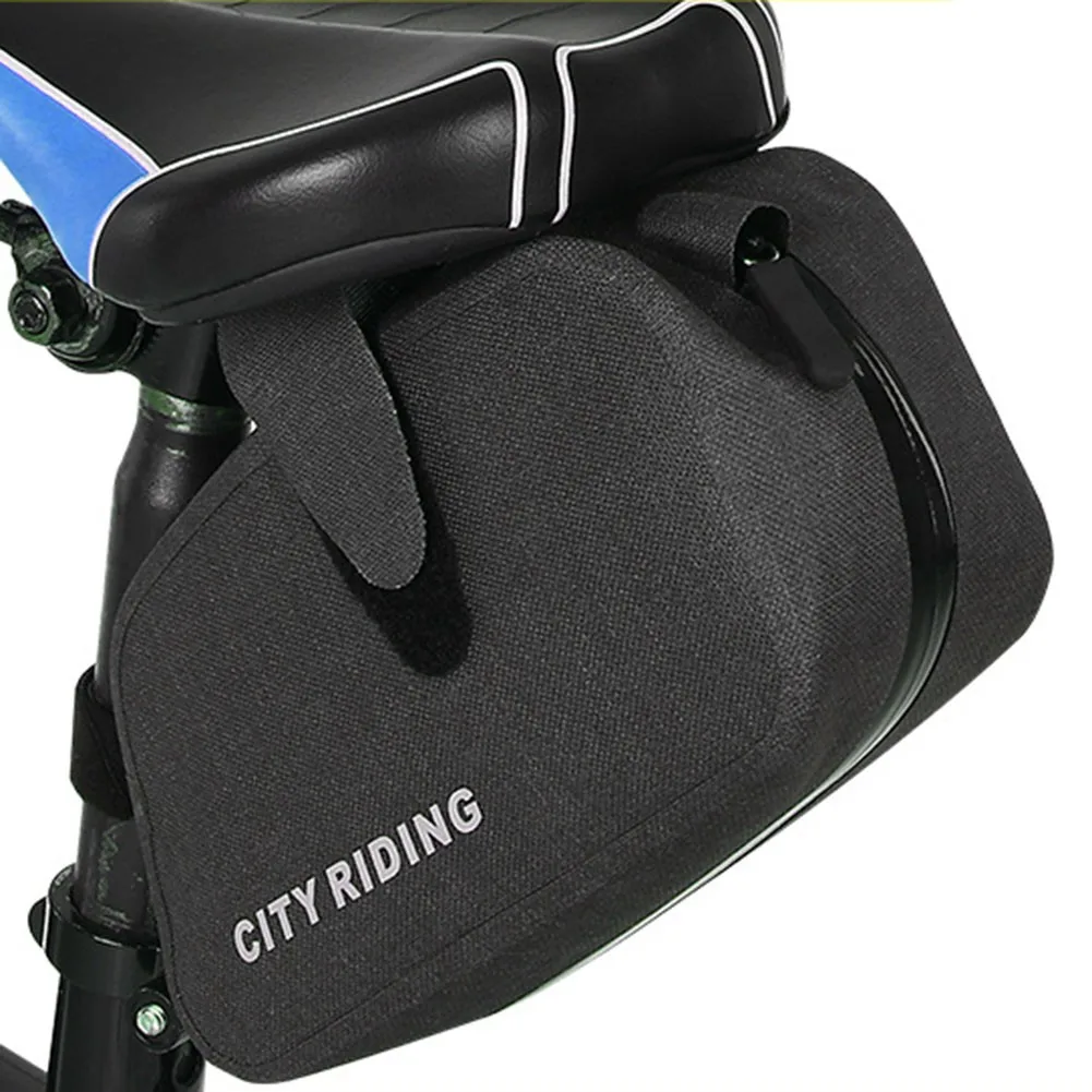 

MTB Cycling Bike Saddle Bag 19x6.5x10cm Waterproof Seat Bag Storage Pouch With Reflective Outdoor Bags Bicycle Accessories