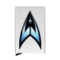 personalized metal credit card holder classic star fleet printing travel id cardholder case rfid wallet