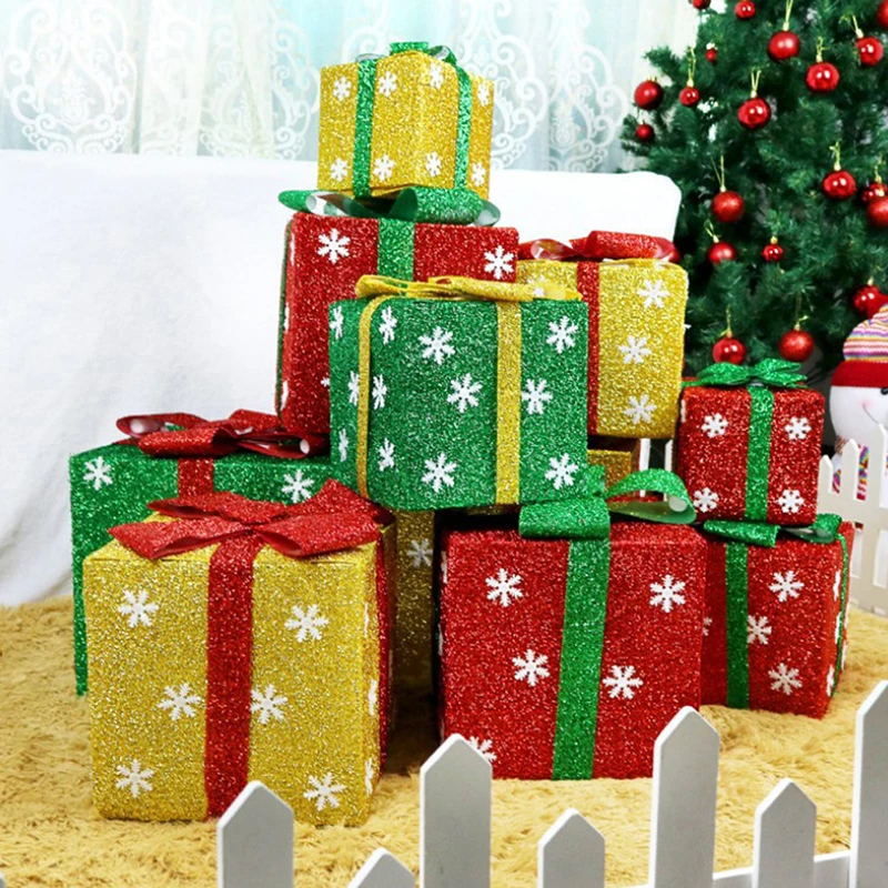 

Christmas tree decoration high-end frosted box Christmas day bar shopping mall