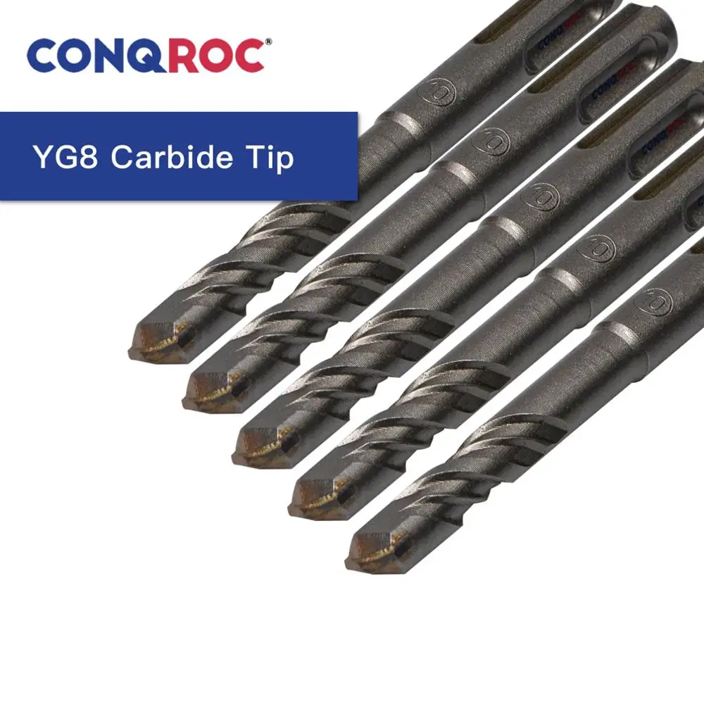 5 шт. 110 мм SDS Plus сверла для каменной кладки Стандартные с твердосплавными