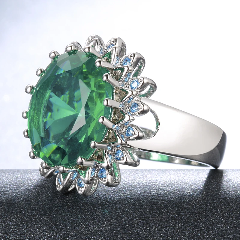 Женское кольцо в стиле бохо Vinregem свадебное из стерлингового серебра 925 пробы с