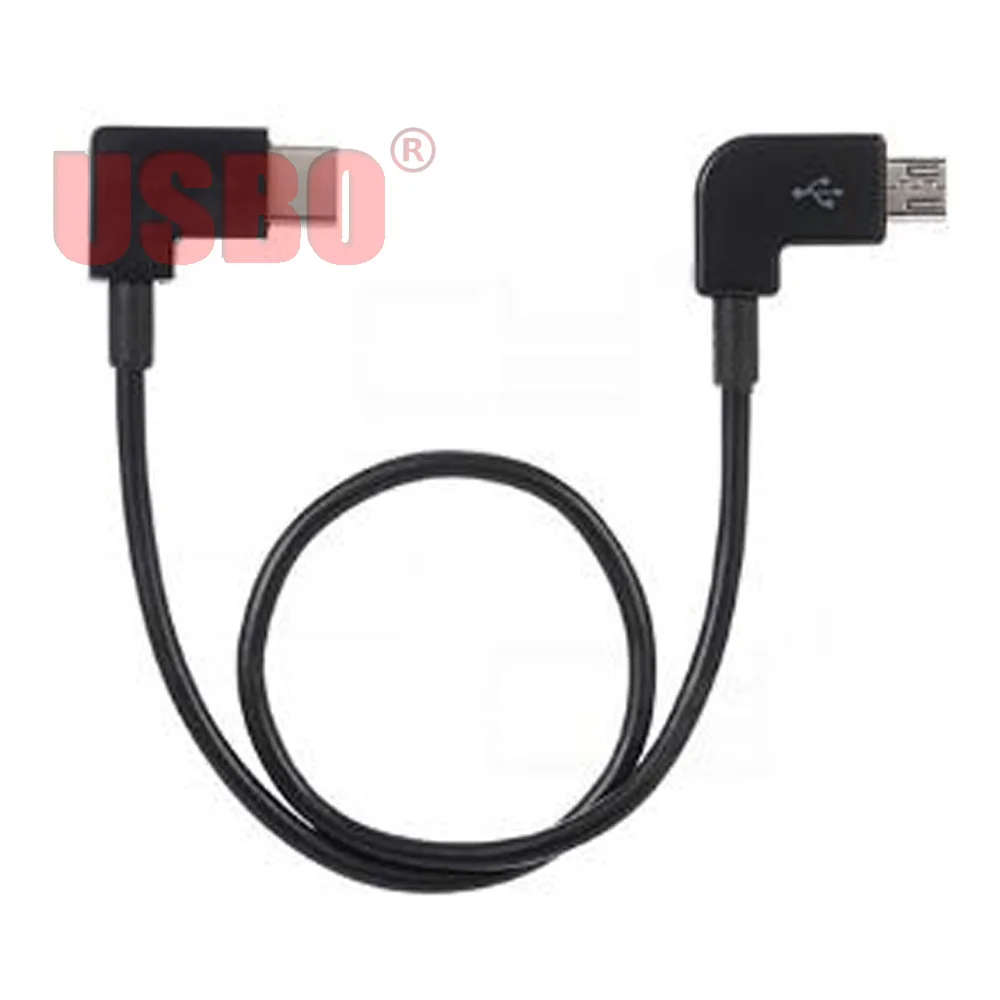 Высококачественный двойной угловой черный 0 3 м USB3.1 Тип C штекер-штекер Micro-USB