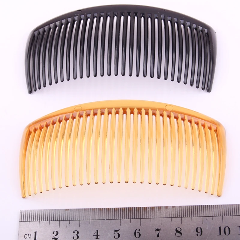20 шт./лот DIY пластиковые аксессуары для волос PC большая расческа блестящие черные