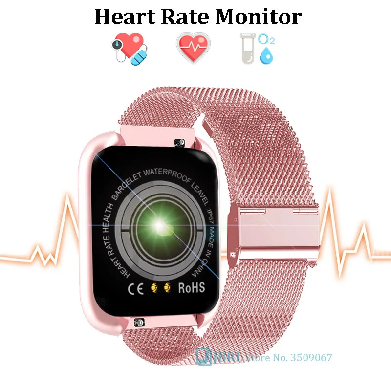 2021 smart watch women men smartwatch for android ios sleep monitor electronics sport clock music control smart watch hours free global shipping