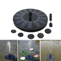 solar floating water fountain mini round suspension for garden decoration solar fountain pool pond decor easy to install 2019