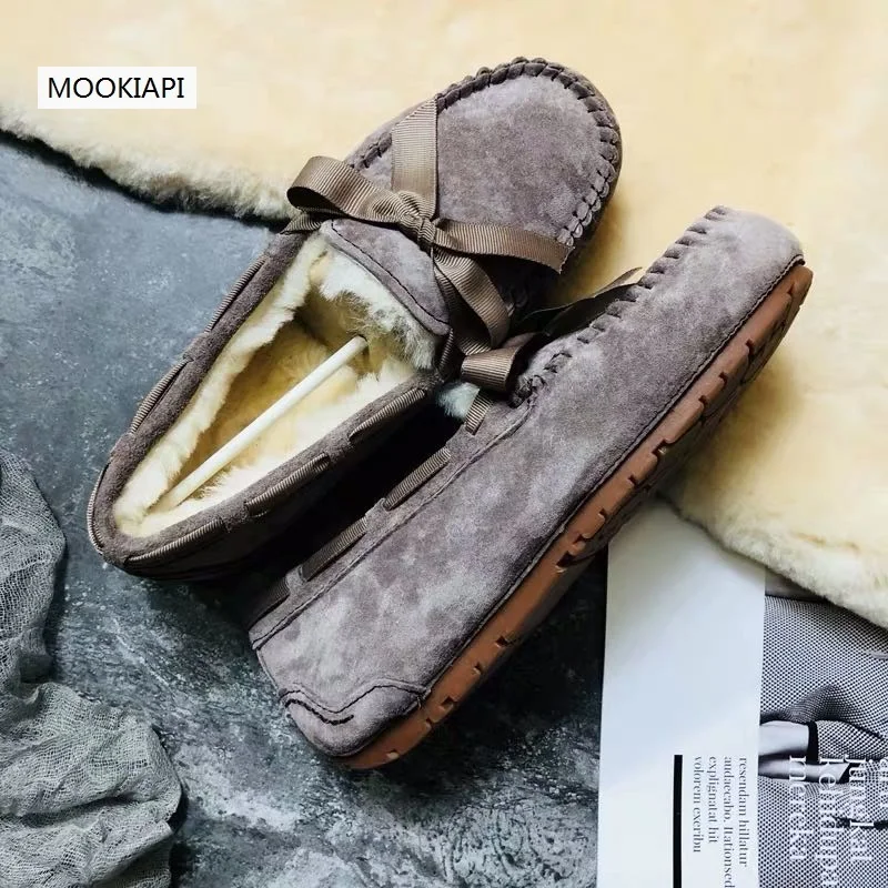 Chinese brand high quality women's shoes 100% leather loafers women free delivery 6 colors | Обувь