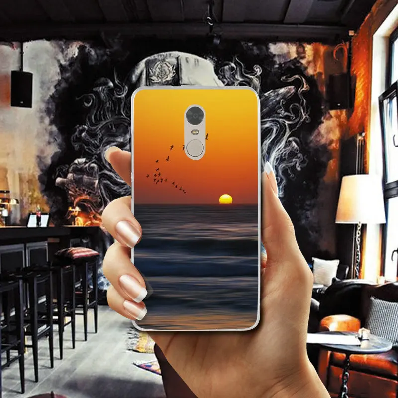 Красивые мягкие силиконовые чехлы из ТПУ Sunrise для телефонов Xiaomi Redmi 3 3S 4 4A 4X 5 5A 6A 7 7A