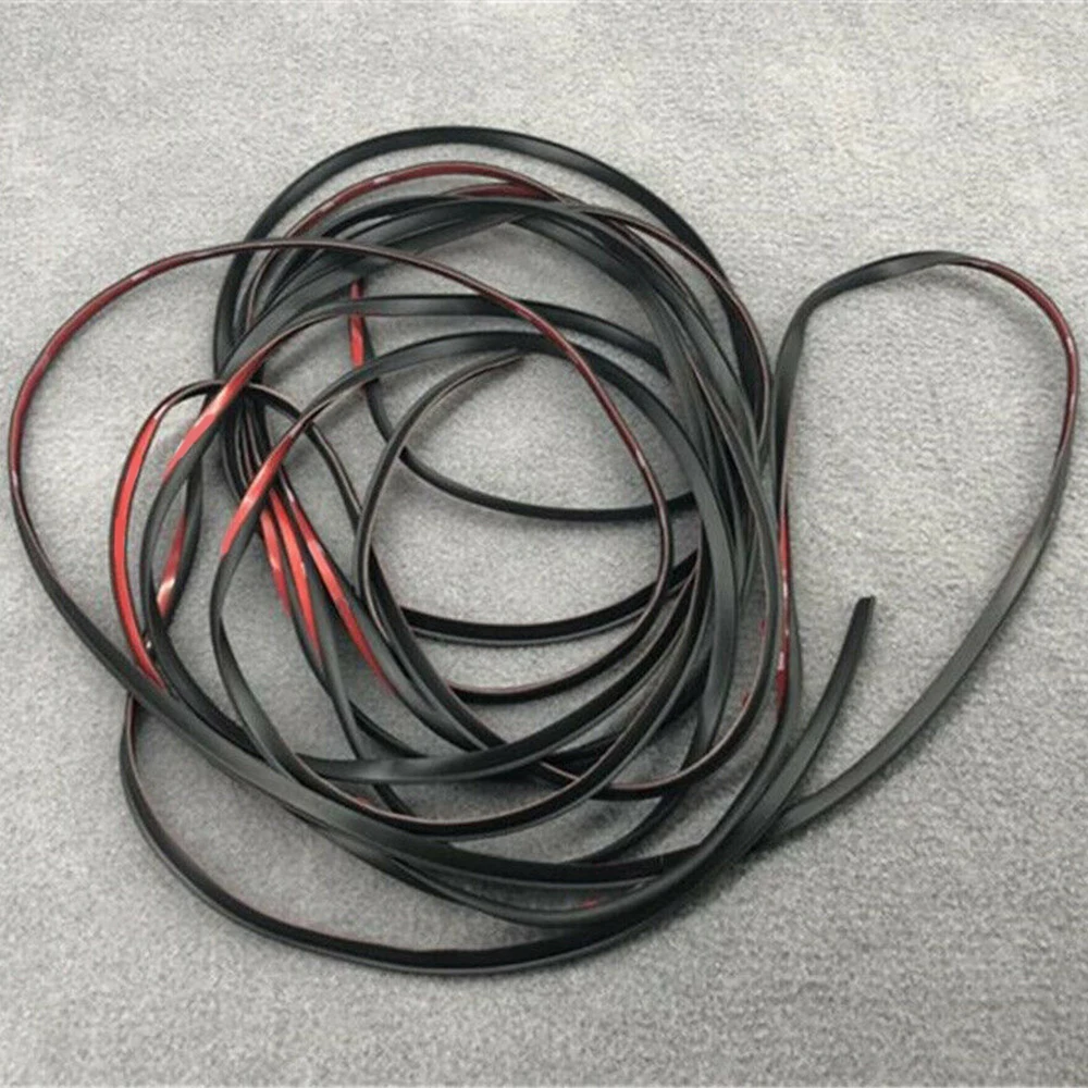 

2M T-Type Rubber Sealing Strip Universal Car Rubber Sealing Strip Small Slanted Automobile Seal Rubber Weather Flare Arch Trim