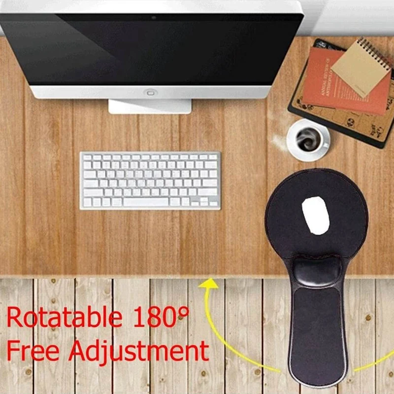 Регулируемый компьютерный подлокотник Противоскользящий коврик для мыши на
