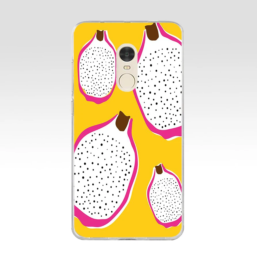 Чехол для телефона 141FG из мягкого силикона и ТПУ с изображением ананаса цветов