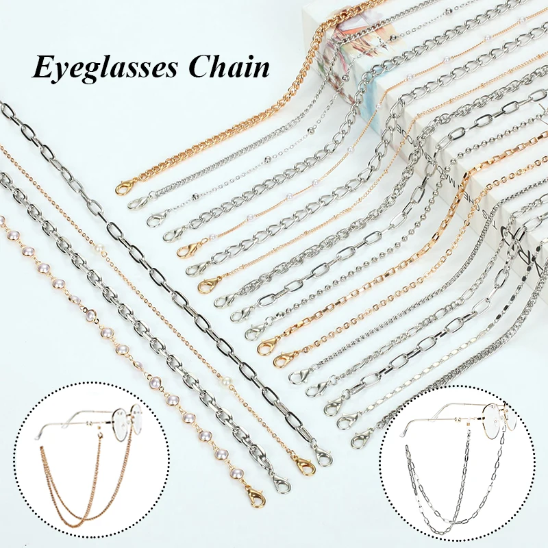 

Fashion Eyeglasses Strap Chain Imitation Pearl Glasses Chain Mask Sunglasses Holder Glasses Eyewear Lanyards For Women Men Chain