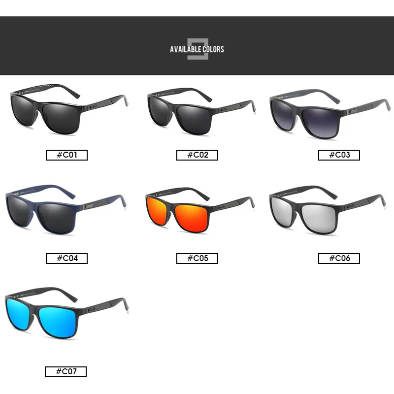 

DUBERY Men's Outdoor Polarized Sunglasses Suitable For Travel Driving Fishing Golf And Outdoor Activities UV400 Protection D002