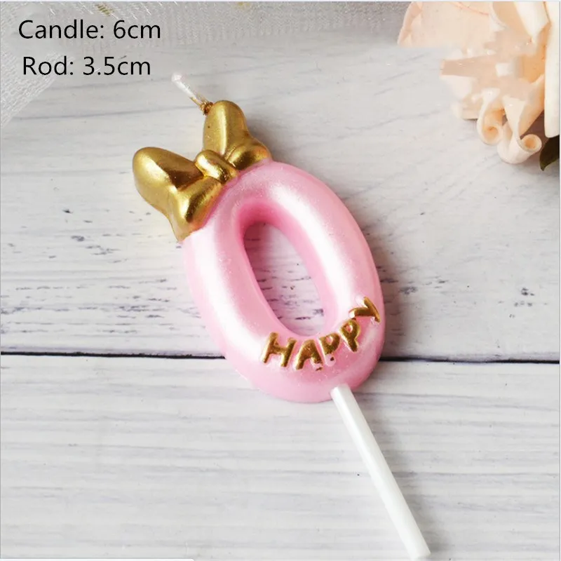 Детский подарок на день рождения свеча украшение торта цифровая девочка