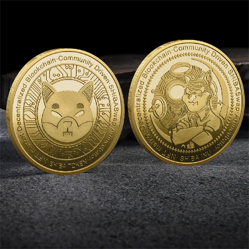 

NEW Type Dogecoin Virtual Currency Shib Shiba Lnu Coin Challenge Coin Gold Coins Silver Coins Decision Coin Collection Gifts