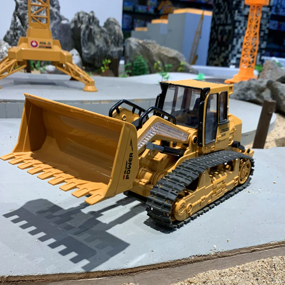 1:16 6CH 360 градусов вращения сплав ведро RC Экскаватор строительная машина игрушка с эффектом грузовики детская коллекция хобби игрушка