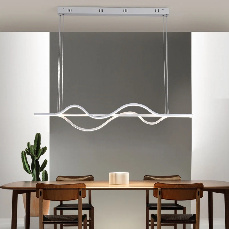 NEO Gleam-luces Led colgantes modernas para comedor, cocina, habitación, Bar, Accesorios, 1000mm de longitud, regulable, RC