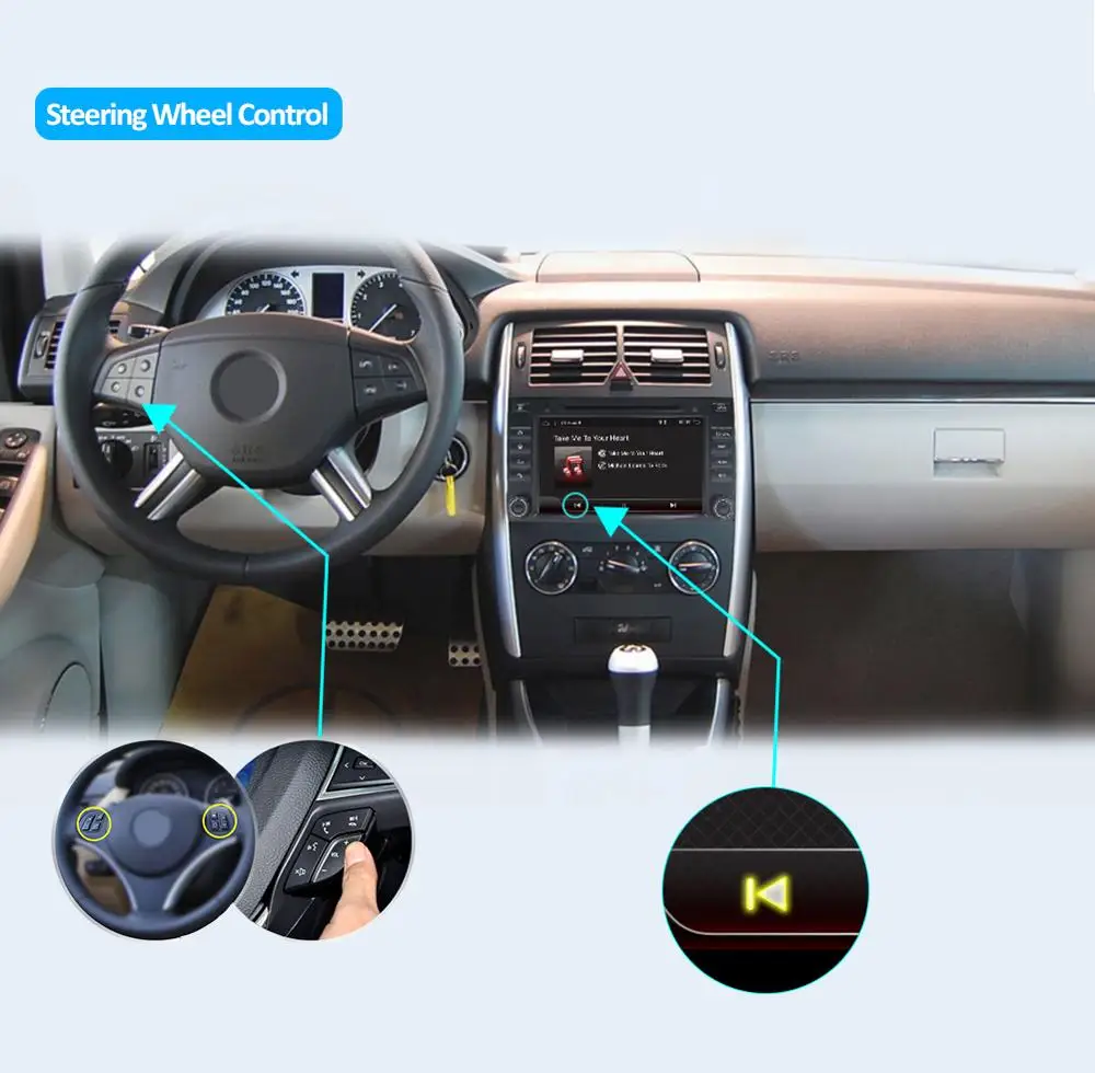 Bosion Android 9 0 автомобильный DVD Авто радио мультимедиа gps для Mercedes Benz B200 класс W169 W245 Viano
