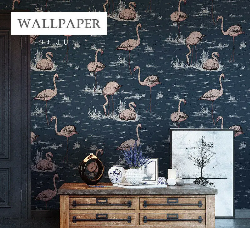 

Flamingo Wallpaper Roll ins Home Decor Living Room Wall Coverings Wall Paper
