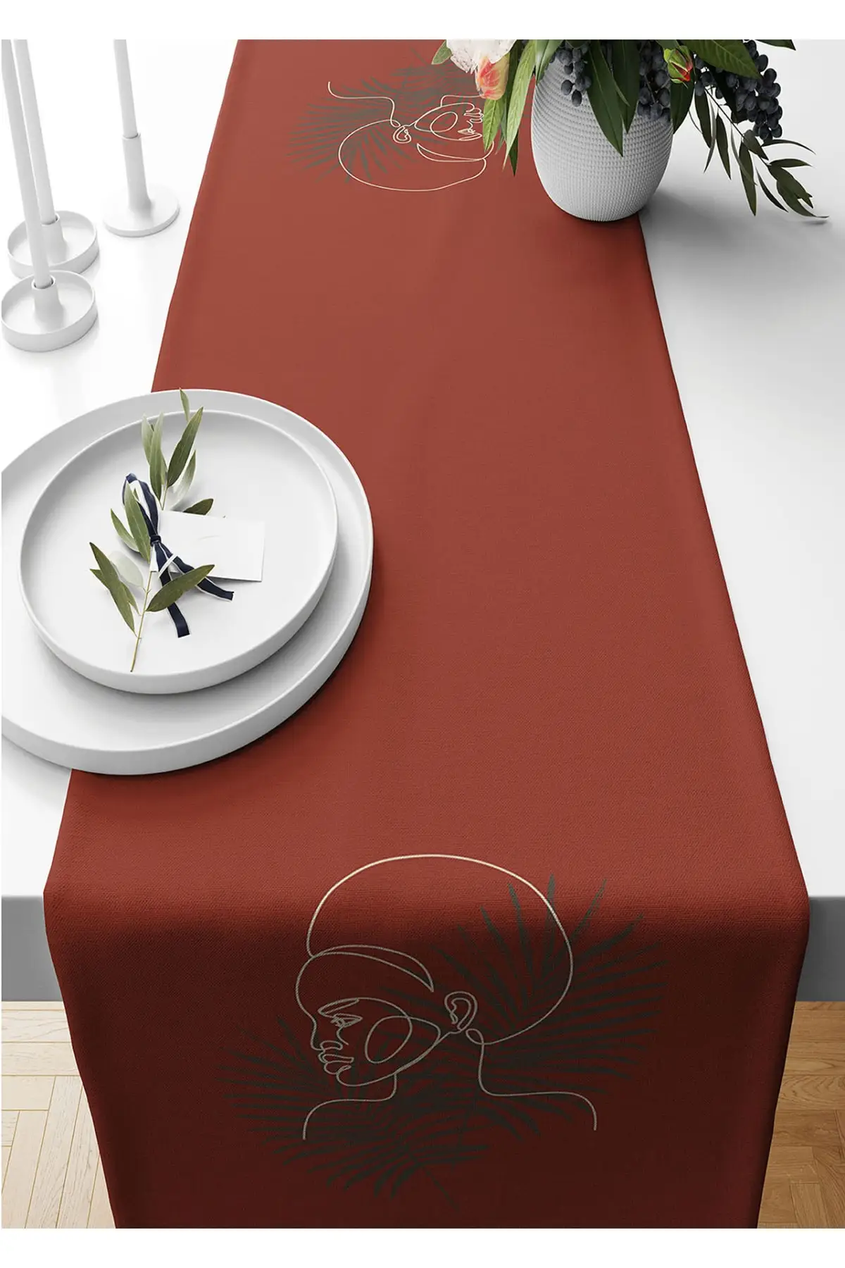 

Runner 40*140 Cm African Pattern Suede Woven Table Cloth Living Room Kitchen Gift