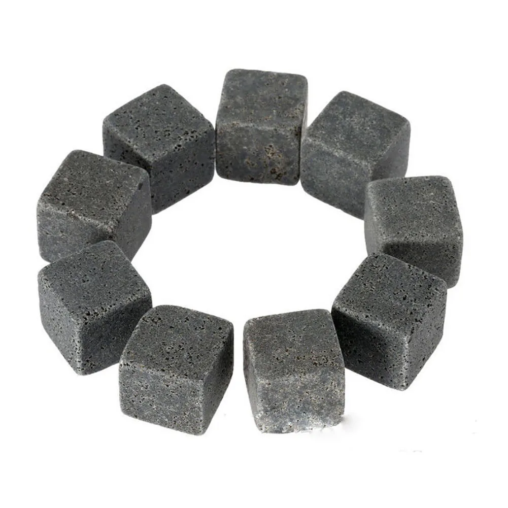 Мини 9pcs многоразовые Еда Класс квадрат винный стакан для виски камни лед