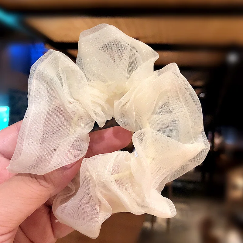 Женская шифоновая повязка на голову элегантная НЕОБРАБОТАННАЯ эластичная для