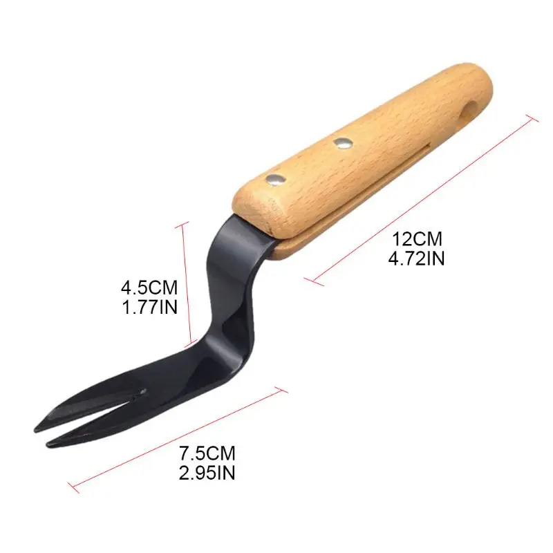 

Ergonomically Weeder Cultivator Garden Hand Tool Carbon Steel Blade Beech Handle