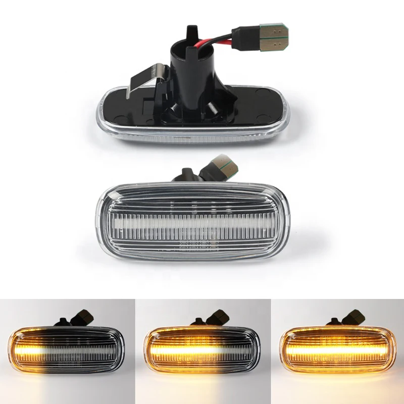 2 шт. светодиодный динамический переднее крыло Светодиодный Боковой габаритный