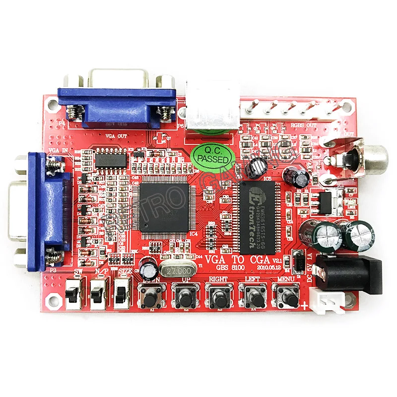 

10 шт., преобразователь видеоигр, VGA к CGA/CVBS/S-Video HD